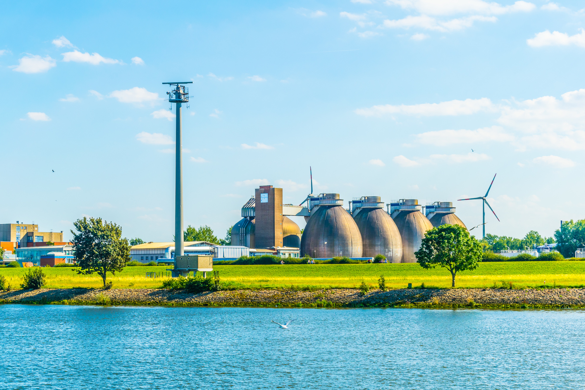 An industrial plant