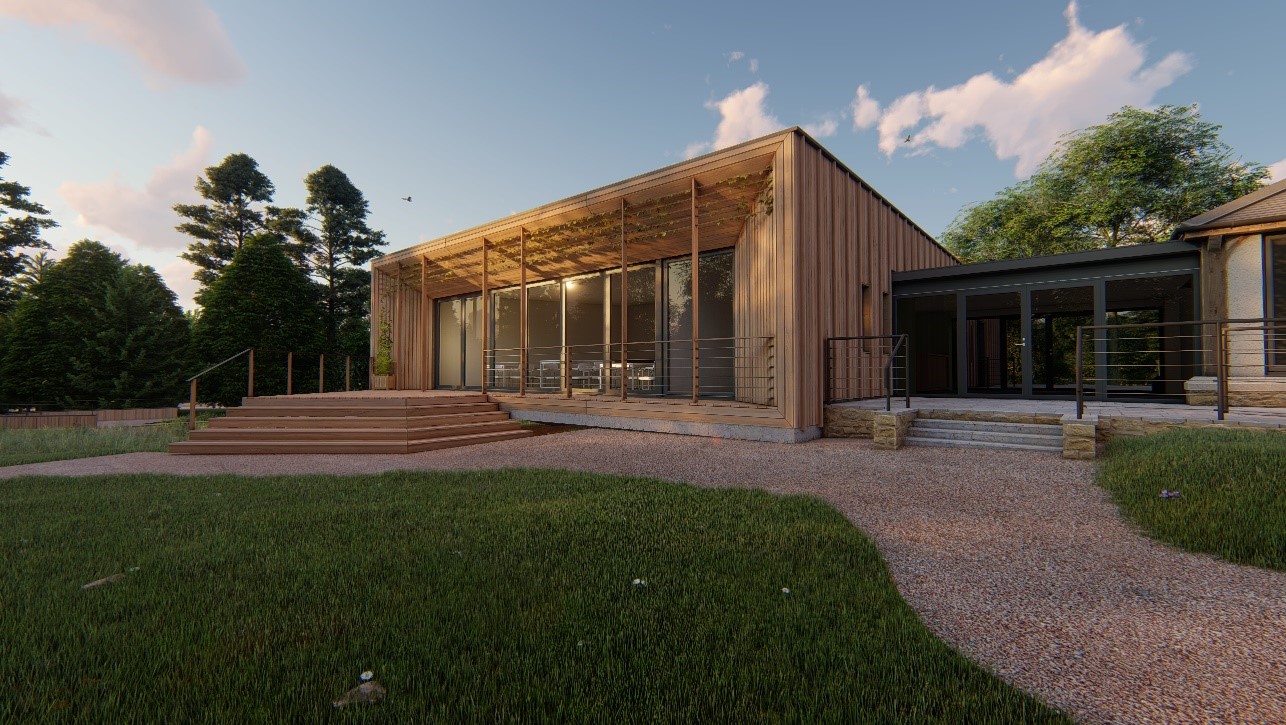 A modern building